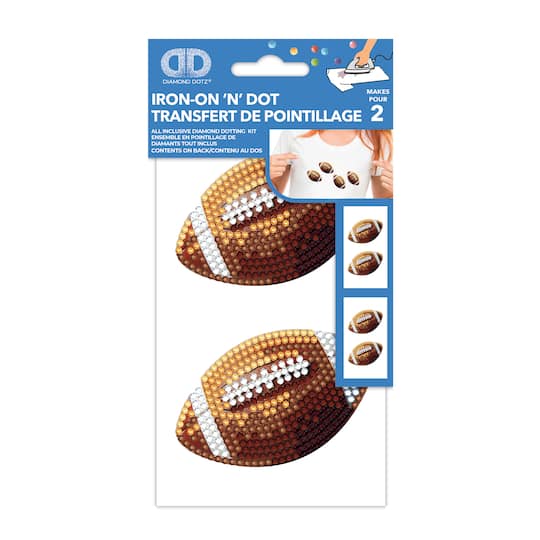 Diamond Dotz® Football Iron-On 'n' Dot Kit